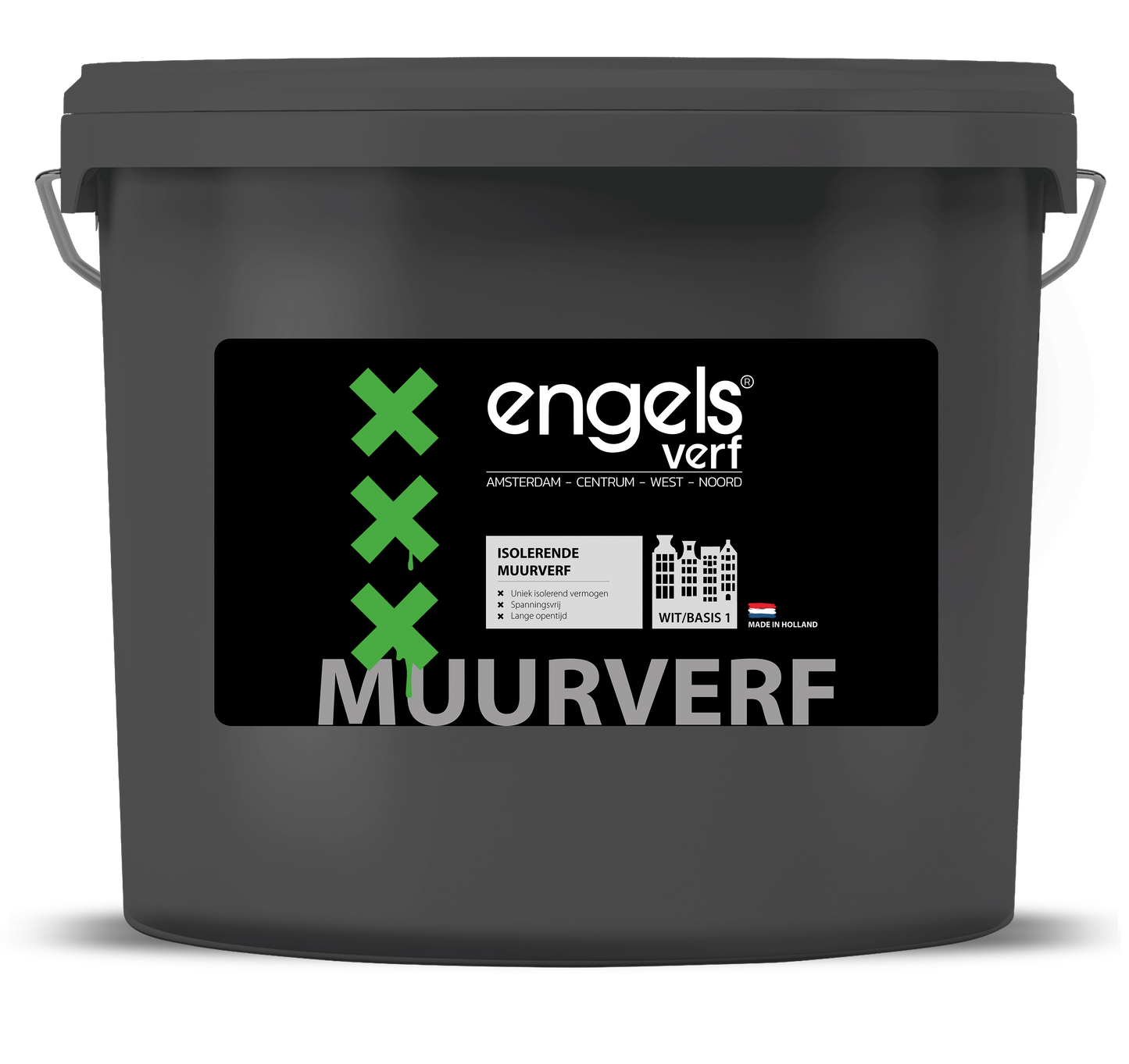 Engels isolerende muurverf alleen lichte kleuren beschikbaar