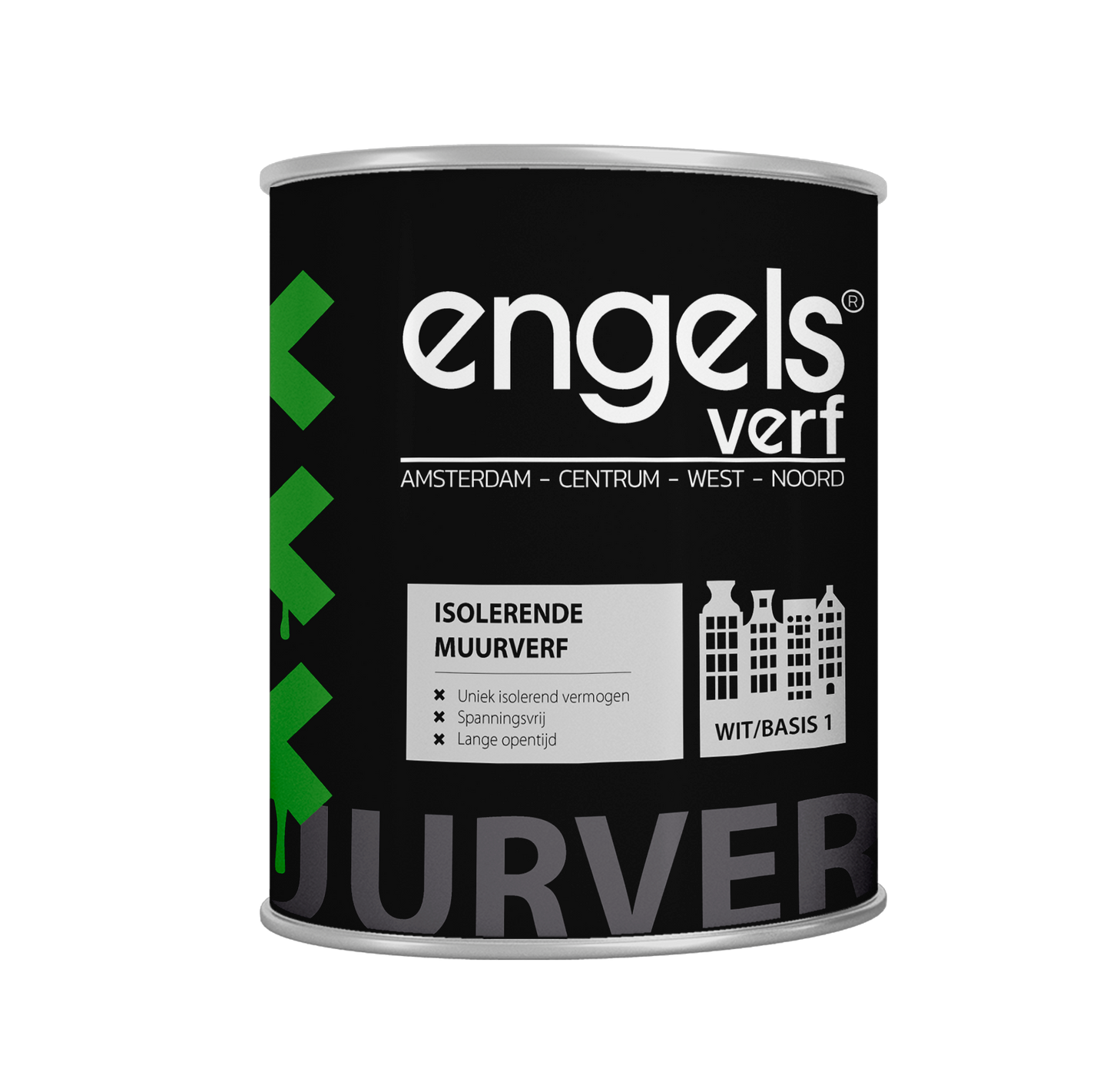 Engels isolerende muurverf alleen lichte kleuren beschikbaar