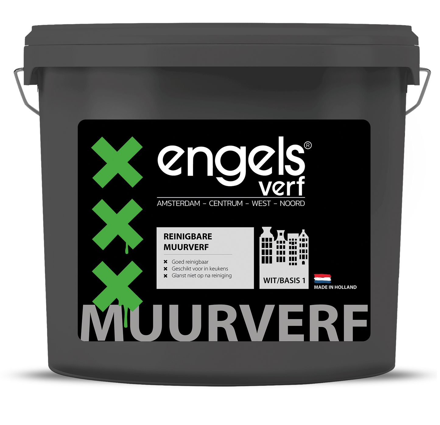 Engels reinigbare muurverf alleen lichte kleuren beschikbaar