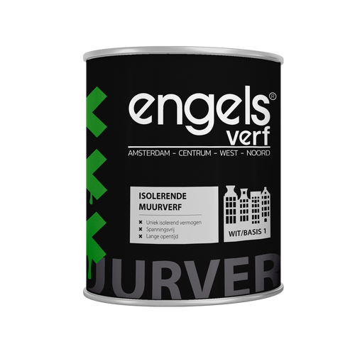 Engels isolerende muurverf alleen lichte kleuren beschikbaar