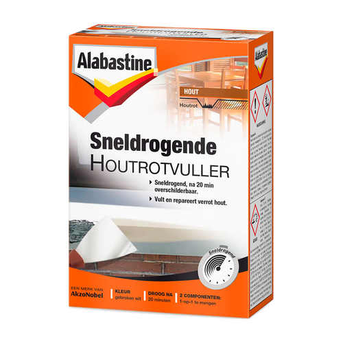 Alabastine Sneldrogende Houtrotvuller 2K, 465 g