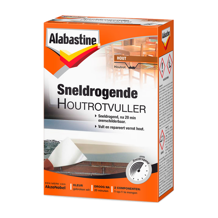 Alabastine Sneldrogende Houtrotvuller 2K, 465 g