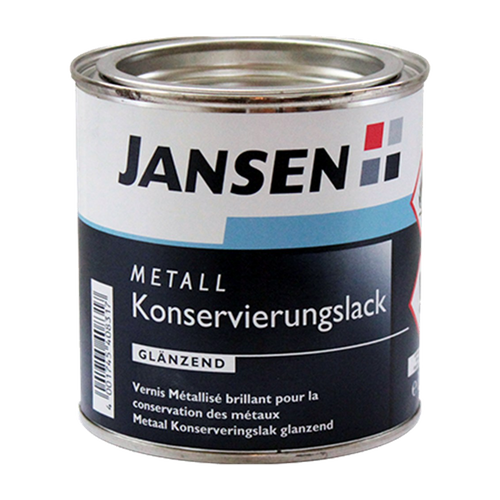 Jansen metaal konserveringslak hoogglans, 375 ml