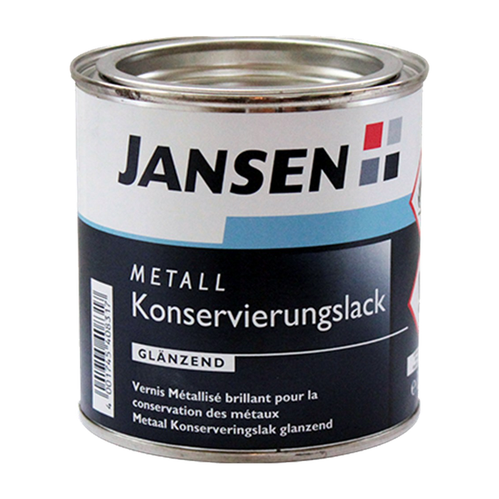 Jansen metaal konserveringslak hoogglans, 375 ml