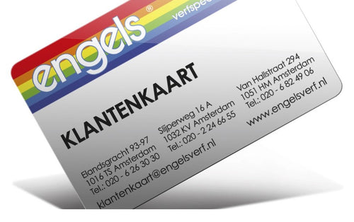 Engels klantenkaart