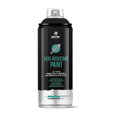 Montana WEPRO hittebestendige spuitverf zwart 400 ml