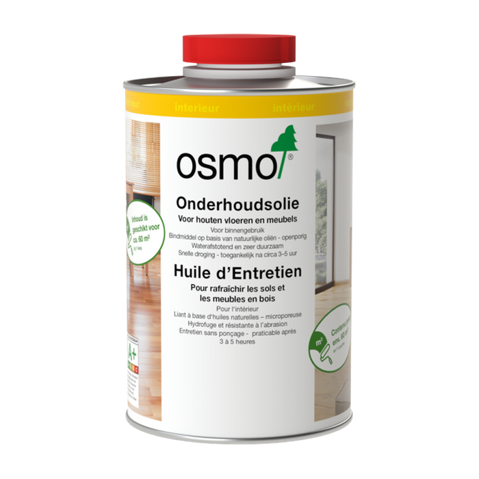 Osmo Onderhoudsolie 3079 kleurloos mat, 1 liter