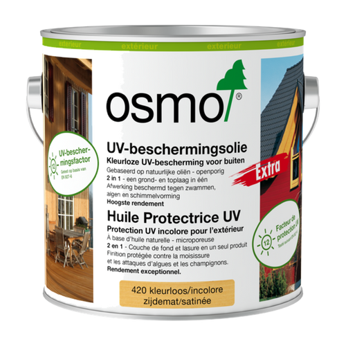 Osmo UV-Beschermingsolie Extra 420 kleurloos, 750 ml