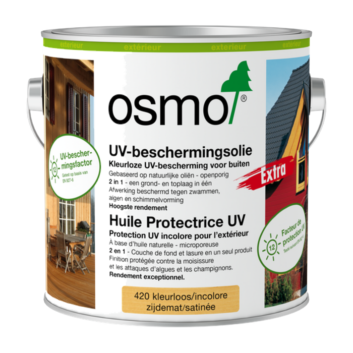 Osmo UV-Beschermingsolie Extra 420 kleurloos, 750 ml