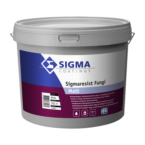 Sigmaresist Fungi Matt wit, 2,5 liter