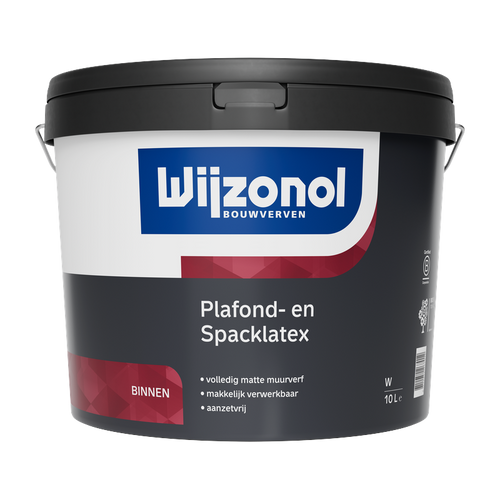Wijzonol Plafond- en Spacklatex wit 10 liter
