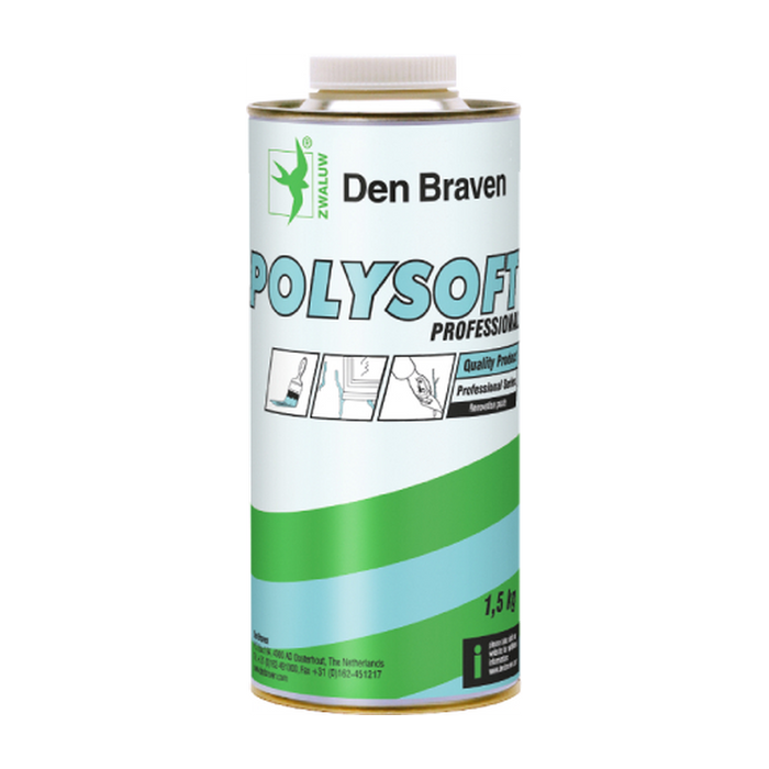 Zwaluw Polysoft Professioneel 2K vulmiddel wit 1,5 kg